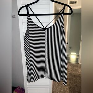 Cato Monochrome Striped Top